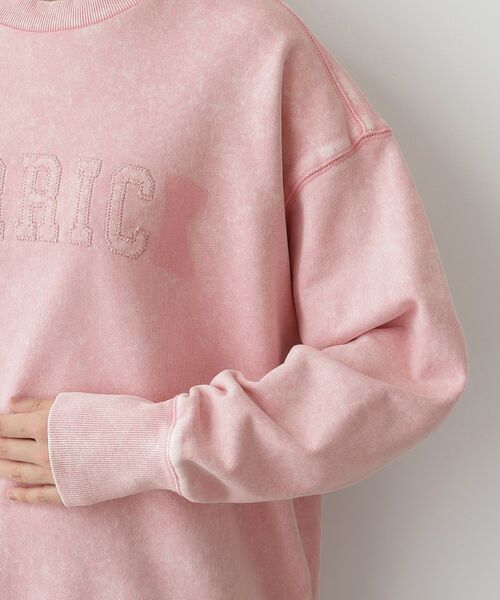 Dessin / デッサン スウェット | 【ユニセックス/洗える】ケミカルウォッシュ裏毛トレーナー | 詳細13