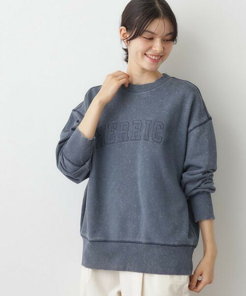 Dessin / デッサン スウェット | 【ユニセックス/洗える】ケミカルウォッシュ裏毛トレーナー | 詳細2