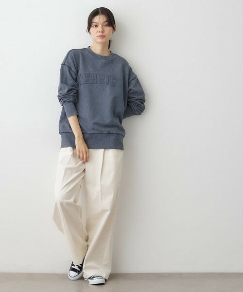 Dessin / デッサン スウェット | 【ユニセックス/洗える】ケミカルウォッシュ裏毛トレーナー | 詳細3