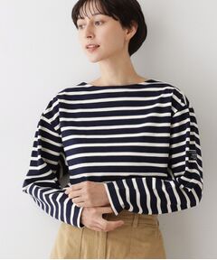 Dessin / デッサン カットソー | 【ユニセックス・洗える】ボートネックボーダーカットソー