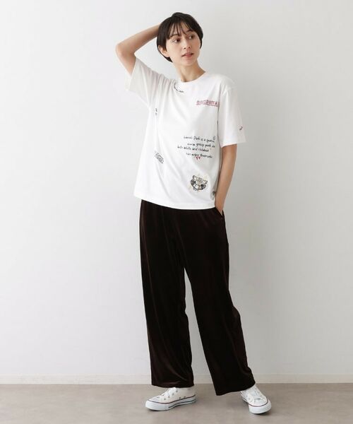 Dessin / デッサン Tシャツ | 【ユニセックス/リンクコーデ】刺繍Tシャツ | 詳細3