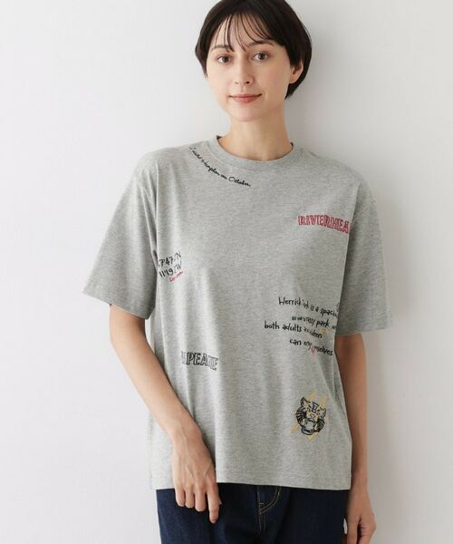 Dessin / デッサン Tシャツ | 【ユニセックス/リンクコーデ】刺繍Tシャツ | 詳細5
