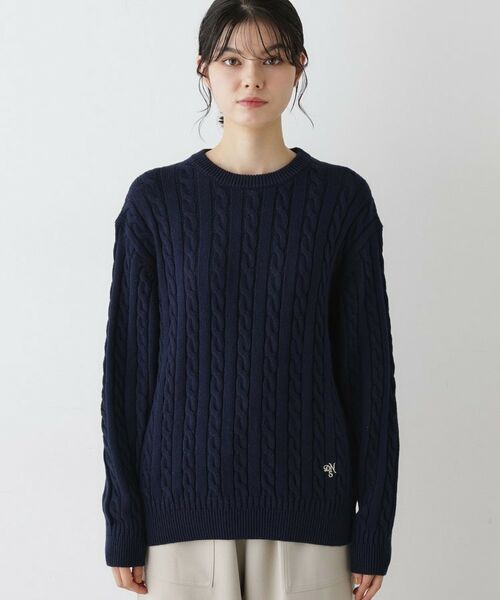 Dessin / デッサン ニット・セーター | 【ユニセックス・洗える】クルーネックケーブルニット | 詳細13