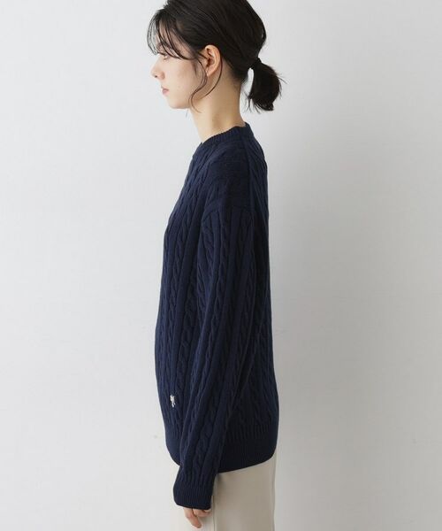 Dessin / デッサン ニット・セーター | 【ユニセックス・洗える】クルーネックケーブルニット | 詳細14