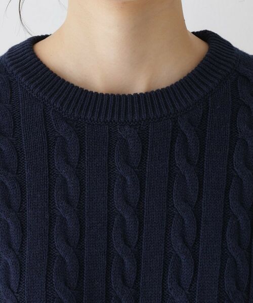 Dessin / デッサン ニット・セーター | 【ユニセックス・洗える】クルーネックケーブルニット | 詳細16