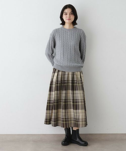 Dessin / デッサン ニット・セーター | 【ユニセックス・洗える】クルーネックケーブルニット | 詳細3