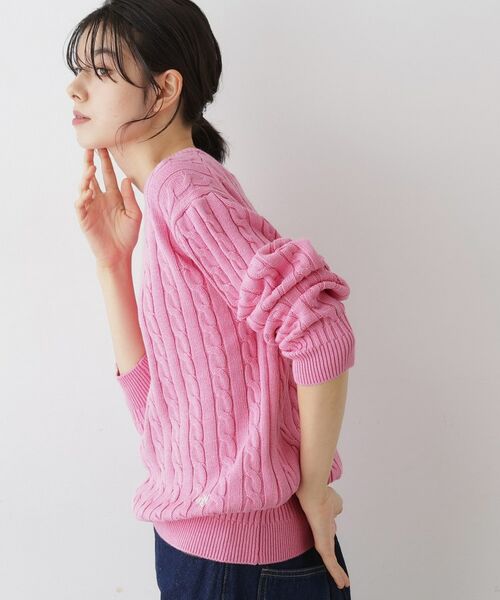 Dessin / デッサン ニット・セーター | 【ユニセックス・洗える】クルーネックケーブルニット | 詳細5