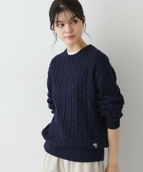 Dessin / デッサン ニット・セーター | 【ユニセックス・洗える】クルーネックケーブルニット | 詳細9