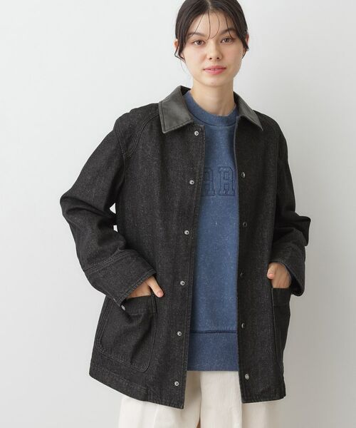 Dessin / デッサン Gジャン・デニムジャケット | 【ユニセックス/洗える】バイカラージャケット | 詳細6