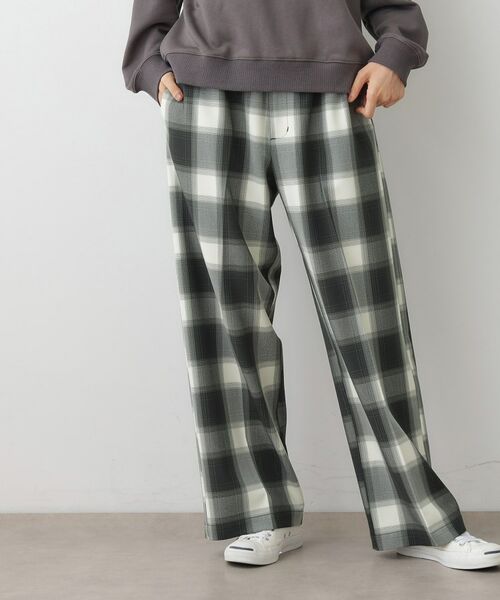 Dessin / デッサン パンツ | 【ユニセックス/ウエストゴム】チェック柄パンツ | 詳細1