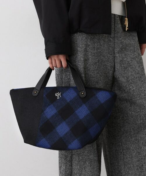 Dessin / デッサン トートバッグ | チェック柄ボートトートバッグ | 詳細5
