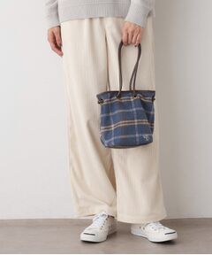 Dessin / デッサン ハンドバッグ | 2WAYチェック巾着バッグ
