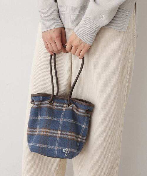 Dessin / デッサン ハンドバッグ | 2WAYチェック巾着バッグ | 詳細1