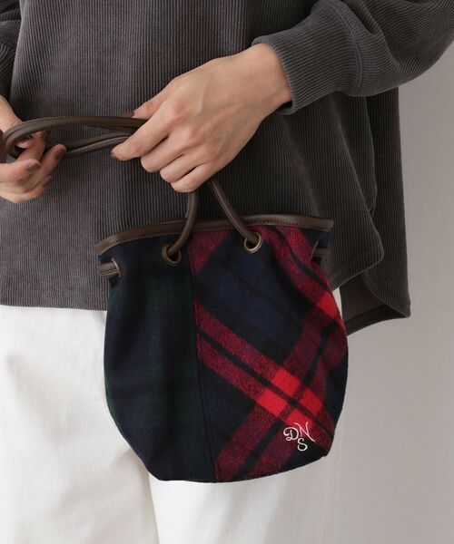 Dessin / デッサン ハンドバッグ | 2WAYチェック巾着バッグ | 詳細3