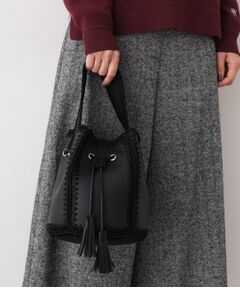 Dessin / デッサン ショルダーバッグ | かがりステッチ巾着バッグ