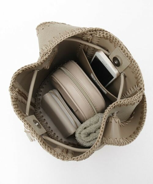 Dessin / デッサン ショルダーバッグ | かがりステッチ巾着バッグ | 詳細13