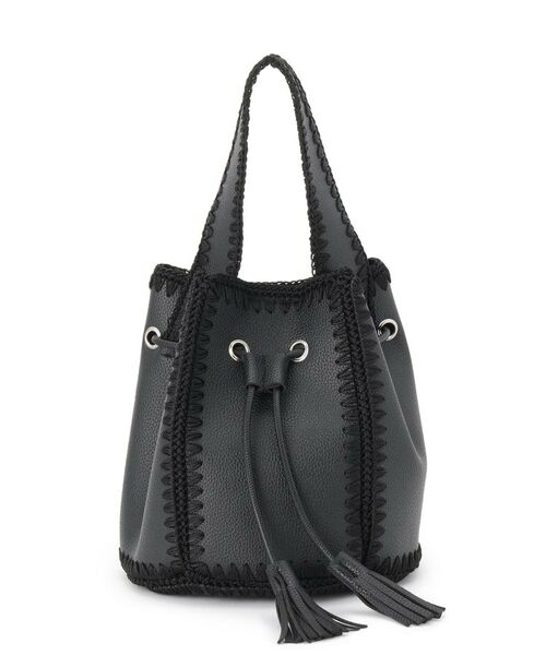 Dessin / デッサン ショルダーバッグ | かがりステッチ巾着バッグ | 詳細5