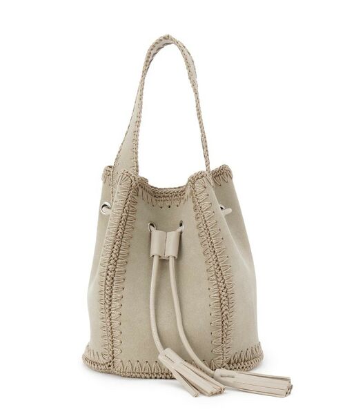 Dessin / デッサン ショルダーバッグ | かがりステッチ巾着バッグ | 詳細6