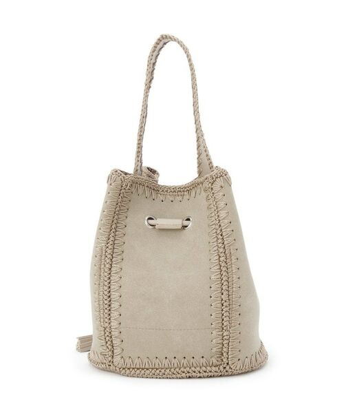 Dessin / デッサン ショルダーバッグ | かがりステッチ巾着バッグ | 詳細8