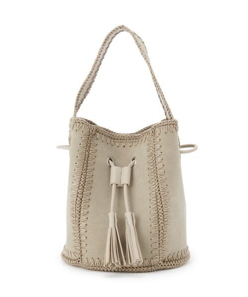 Dessin / デッサン ショルダーバッグ | かがりステッチ巾着バッグ | 詳細9