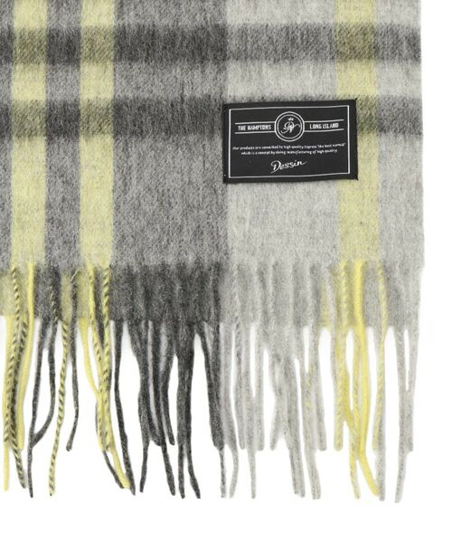 Dessin / デッサン マフラー・ショール・スヌード・ストール | バイカラーチェックストール | 詳細2