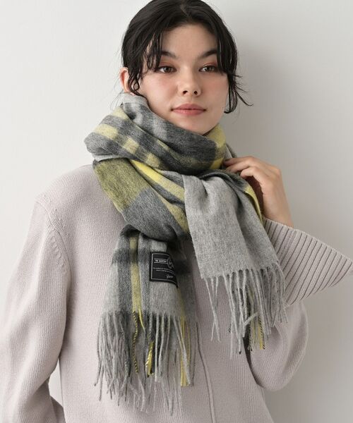 Dessin / デッサン マフラー・ショール・スヌード・ストール | バイカラーチェックストール | 詳細5