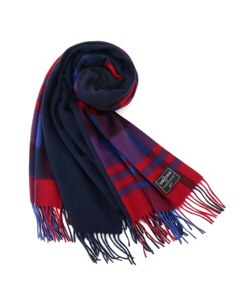 Dessin/デッサン バイカラーチェックストール レッド(263) 00