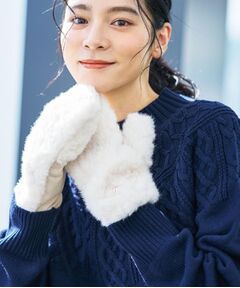 Dessin / デッサン 手袋 | フェイクファー ミトン