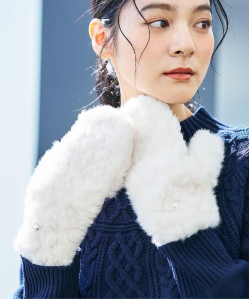 Dessin / デッサン 手袋 | フェイクファー ミトン | 詳細1