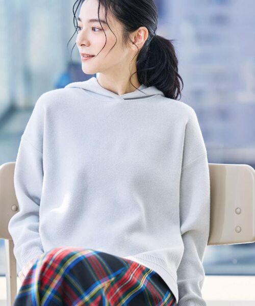 Dessin / デッサン ニット・セーター | 【洗える/体型カバー】ちょうどいいニットパーカ | 詳細10