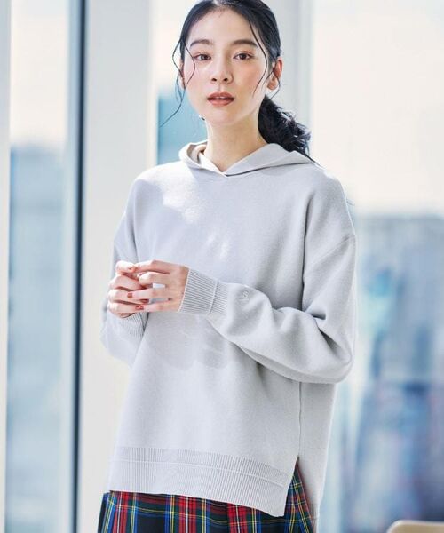 Dessin / デッサン ニット・セーター | 【洗える/体型カバー】ちょうどいいニットパーカ | 詳細11