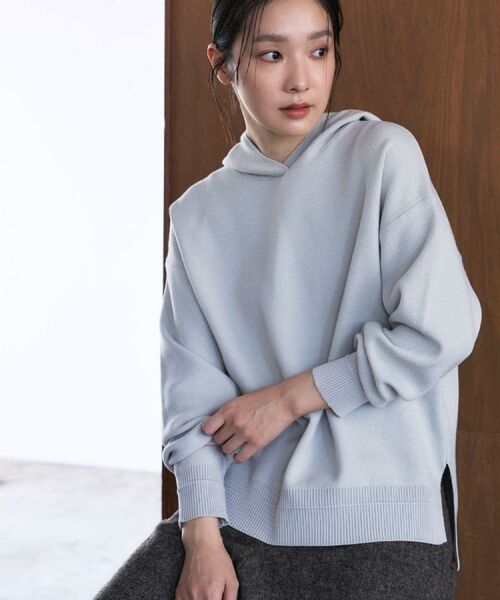 Dessin / デッサン ニット・セーター | 【洗える/体型カバー】ちょうどいいニットパーカ | 詳細13