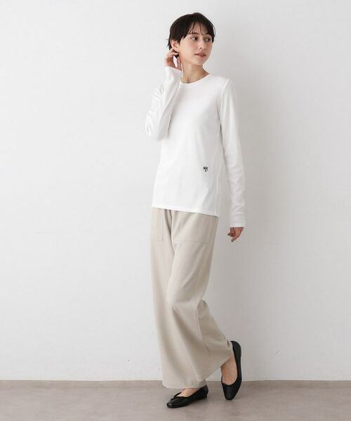 Dessin / デッサン カットソー | 【吸湿発熱/抗菌防臭】ジンジャー混クルーネックプルオーバー | 詳細3