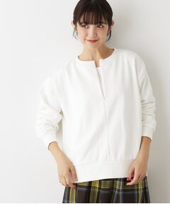 Dessin / デッサン スウェット | 【洗える】ハーフジップ裏毛