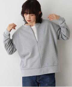 Dessin / デッサン スウェット | 【洗える】ハーフジップ裏毛