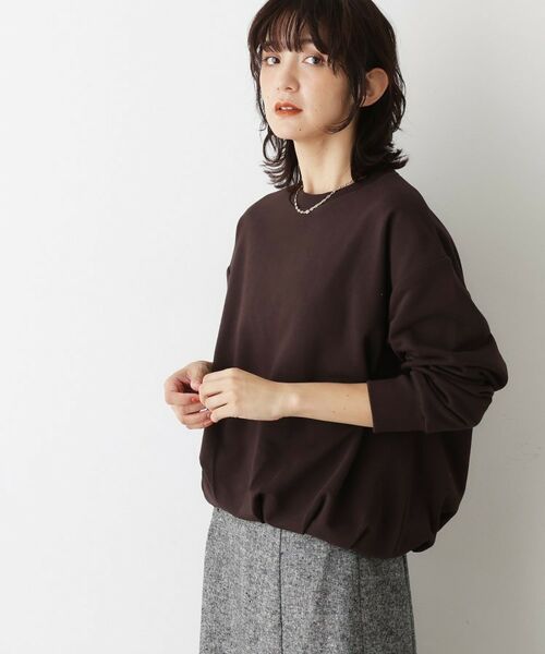 Dessin / デッサン カットソー | 【洗える】バルーンシルエットミニ裏毛プルオーバー | 詳細6