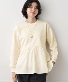 Dessin / デッサン カットソー | 【体型カバー/洗える】ペプラムスウェット
