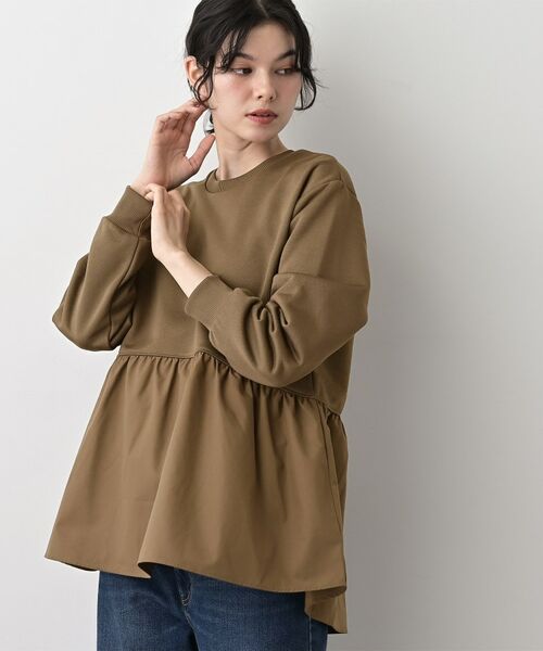 Dessin / デッサン カットソー | 【体型カバー/洗える】ペプラムスウェット | 詳細10