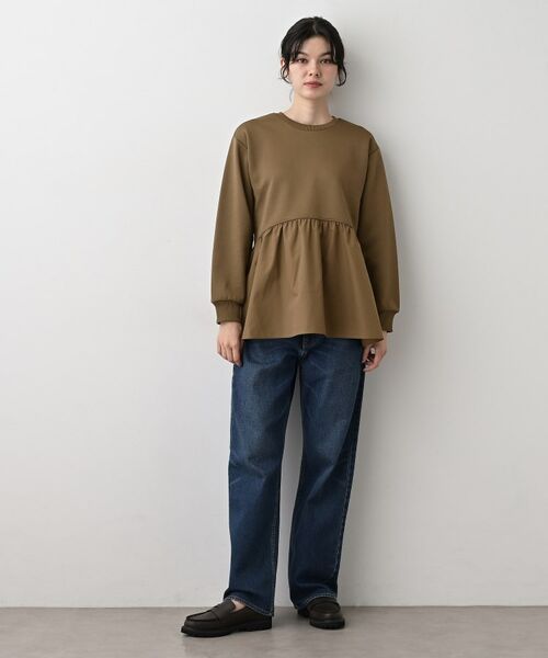 Dessin / デッサン カットソー | 【体型カバー/洗える】ペプラムスウェット | 詳細11