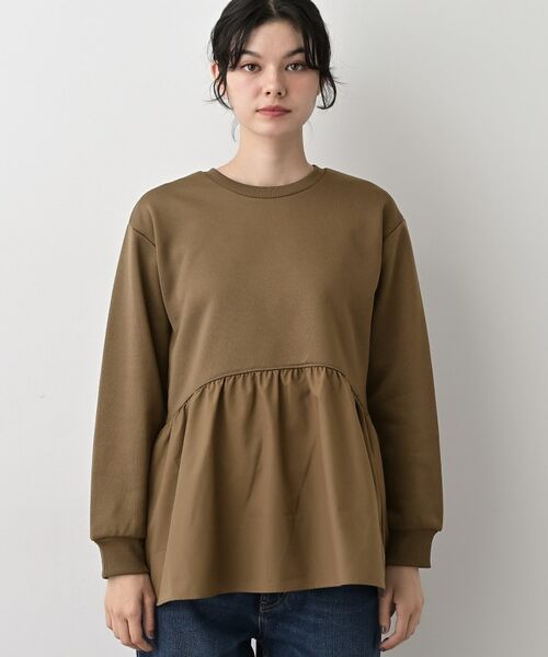 Dessin / デッサン カットソー | 【体型カバー/洗える】ペプラムスウェット | 詳細13