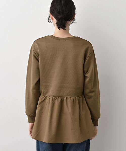 Dessin / デッサン カットソー | 【体型カバー/洗える】ペプラムスウェット | 詳細15