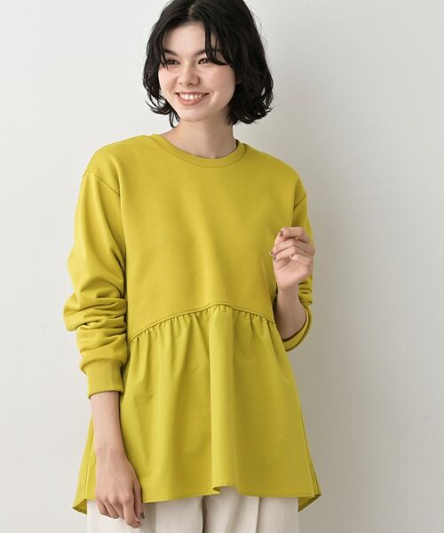 Dessin / デッサン カットソー | 【体型カバー/洗える】ペプラムスウェット | 詳細5