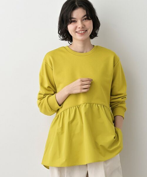 Dessin / デッサン カットソー | 【体型カバー/洗える】ペプラムスウェット | 詳細6