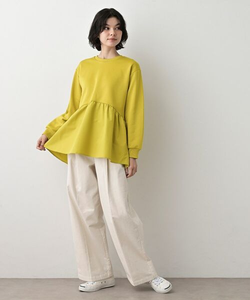 Dessin / デッサン カットソー | 【体型カバー/洗える】ペプラムスウェット | 詳細7