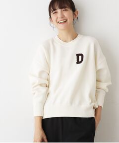 Dessin / デッサン ニット・セーター | 【洗える】Dサガラ刺繍ワッペン付きニット