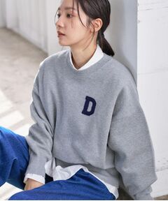 Dessin / デッサン ニット・セーター | 【洗える】Dサガラ刺繍ワッペン付きニット