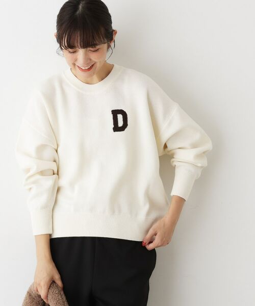 Dessin / デッサン ニット・セーター | 【洗える】Dサガラ刺繍ワッペン付きニット | 詳細12