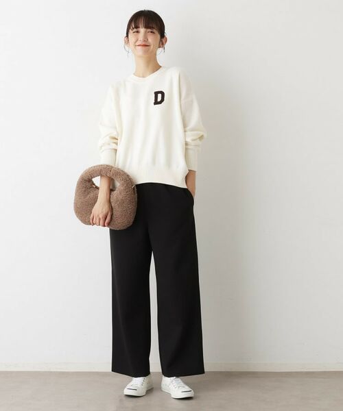 Dessin / デッサン ニット・セーター | 【洗える】Dサガラ刺繍ワッペン付きニット | 詳細13