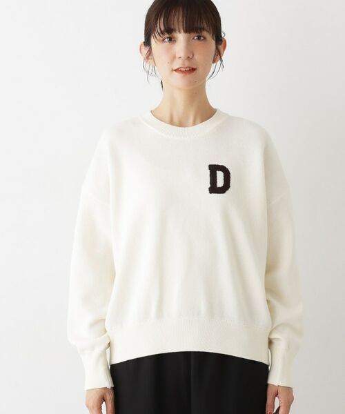 Dessin / デッサン ニット・セーター | 【洗える】Dサガラ刺繍ワッペン付きニット | 詳細15