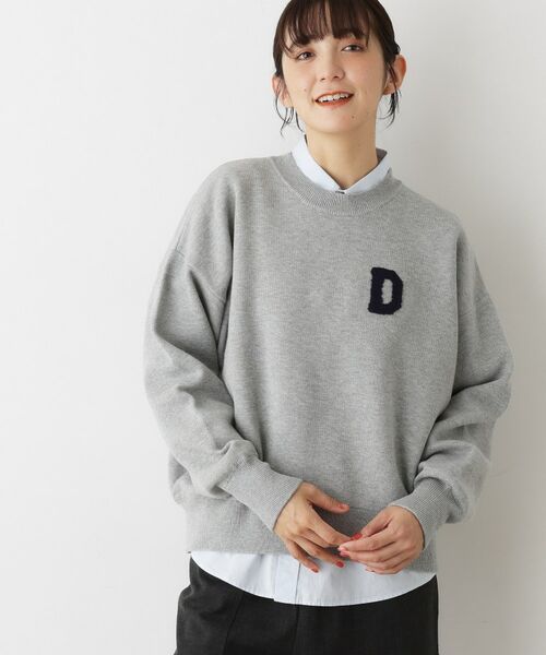 Dessin / デッサン ニット・セーター | 【洗える】Dサガラ刺繍ワッペン付きニット | 詳細4